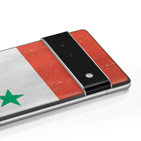 Syria Flag Distressed Google Pixel 6 Pro Skin